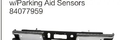 Бампер в сборе, задний хром w/Parking Aid Sensors 84077959 — Chevrolet CHEVY SILVERADO 2016-2018