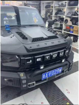 Jetour T2 капот накладка Mecha стиль — Chery
