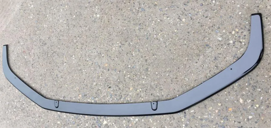 VW T6 2016-2019 передний Splitter глянцевый чёрный (ADDED под THE SPORTLINE передний бампер) — Volkswagen