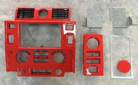 Land Rover старый Defender Dashboard Double DIN красный — Land Rover