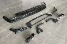 Q7 20-24 задний диффузор+выхлопные насадки — Audi