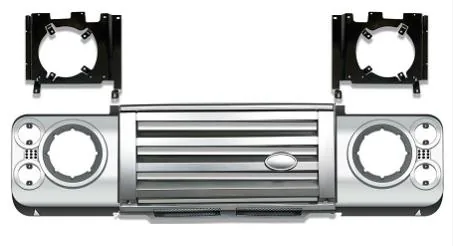 Land Rover старый Defender решётка радиатора комплект SVX Silveer Don't Need Change SVX Lamps — Land Rover